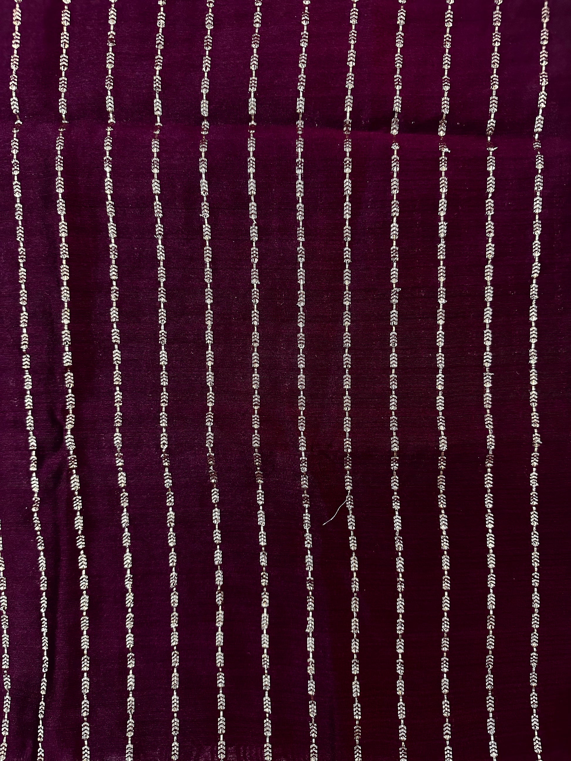 Wine Peony Organza Saree