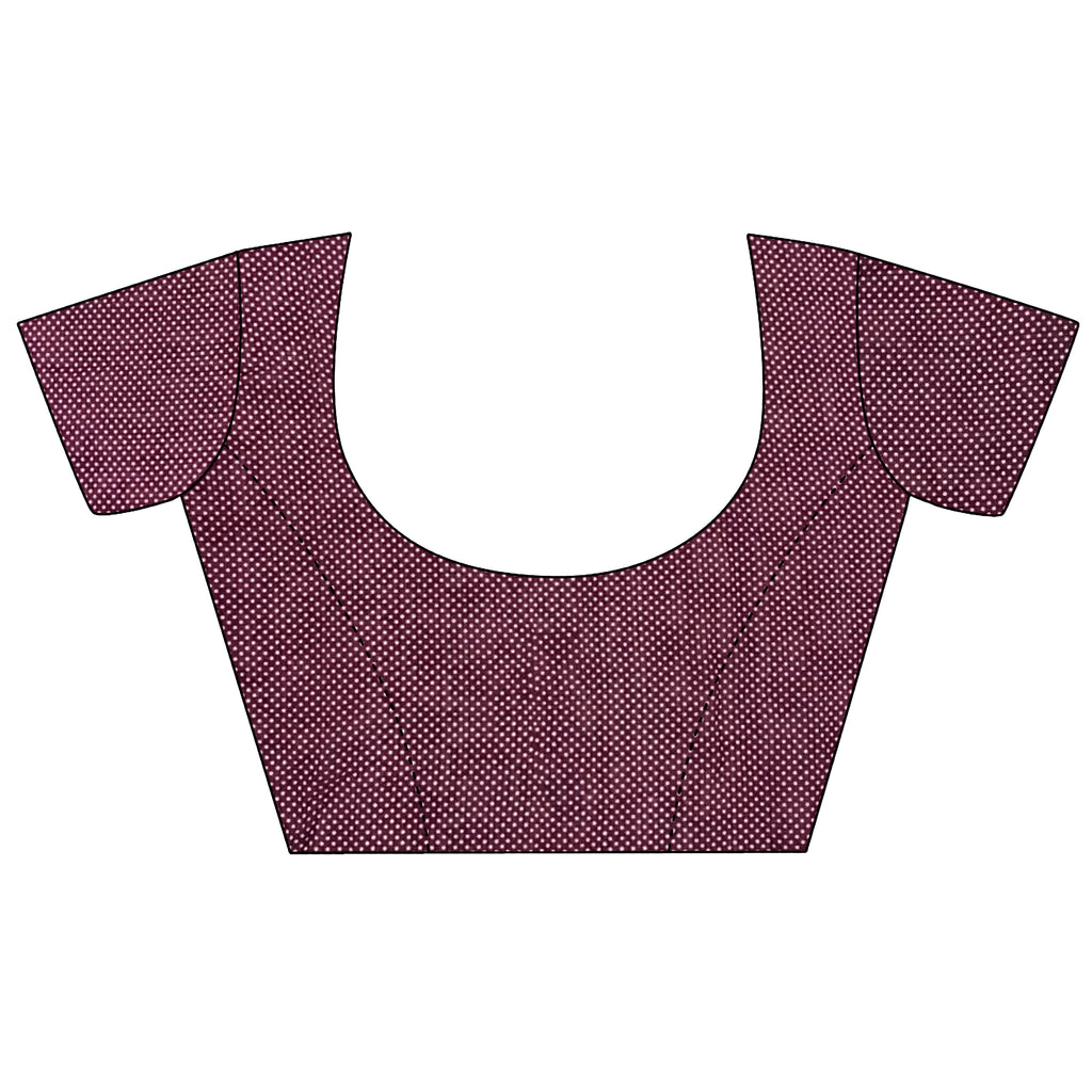 Women Georgette Saree Fuchsia Floral Embroidered Saree with unstitched blouse