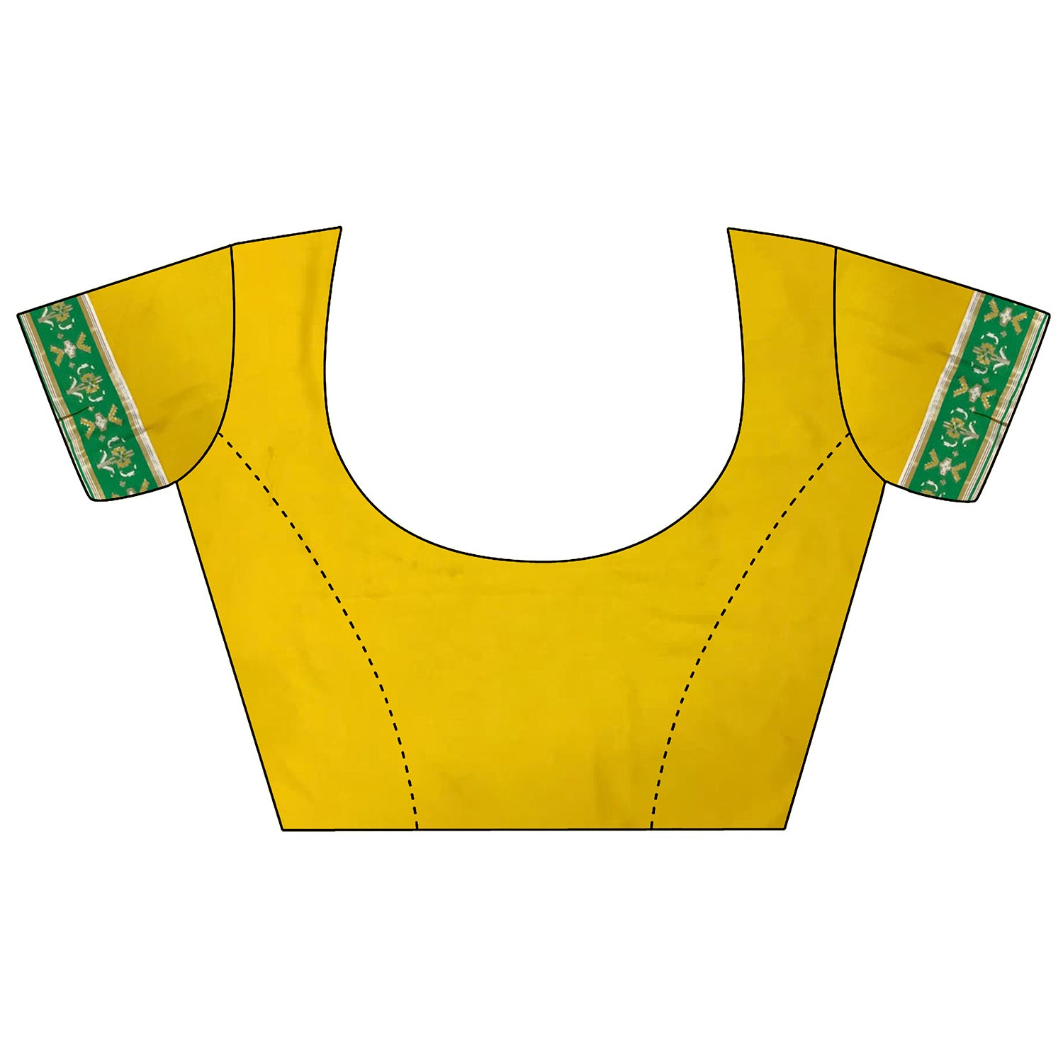 Women Banarasi Silk Yellow  Motifs Inspired By Nature Saree with unstitched blouse