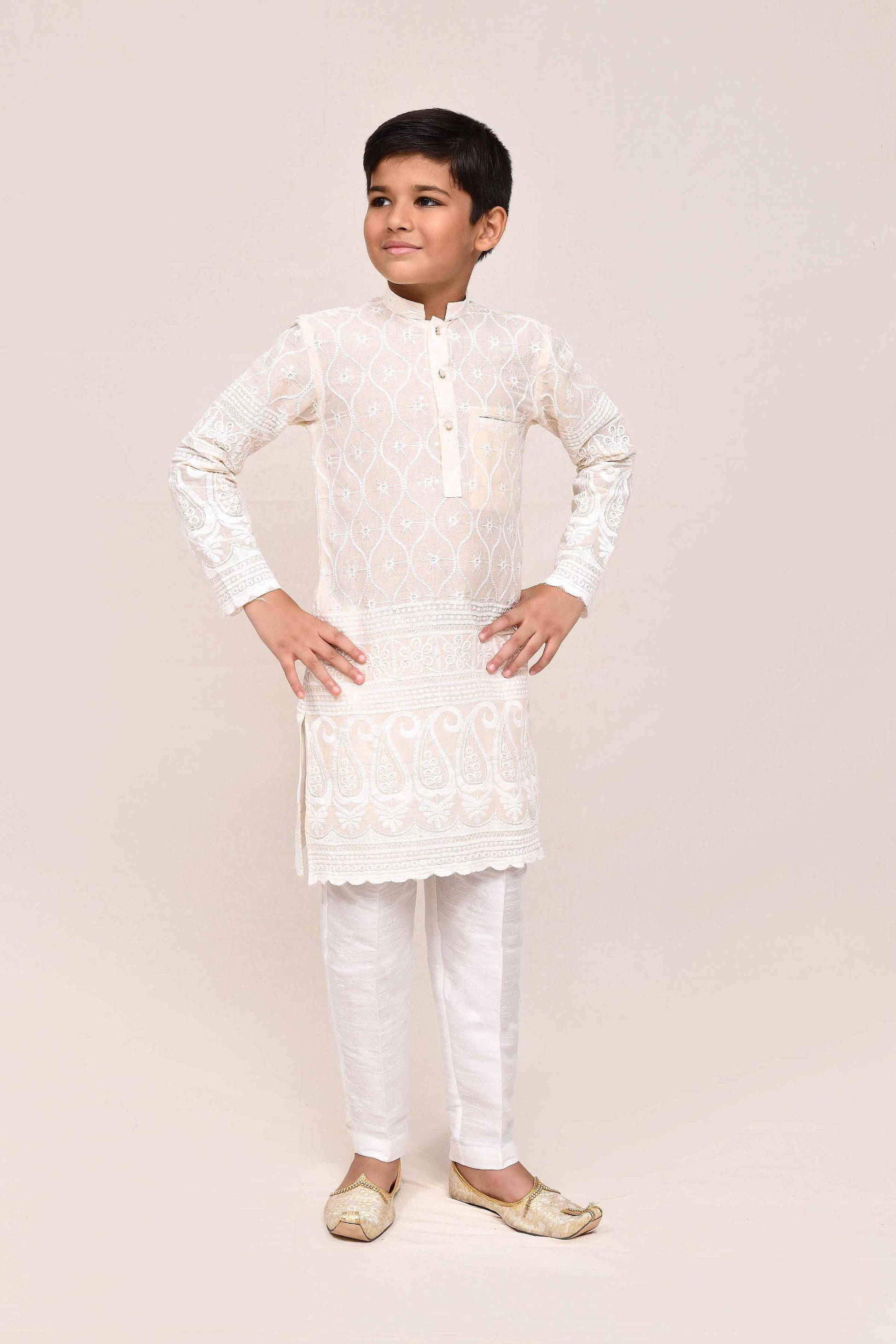 Kurta with straight fit pant