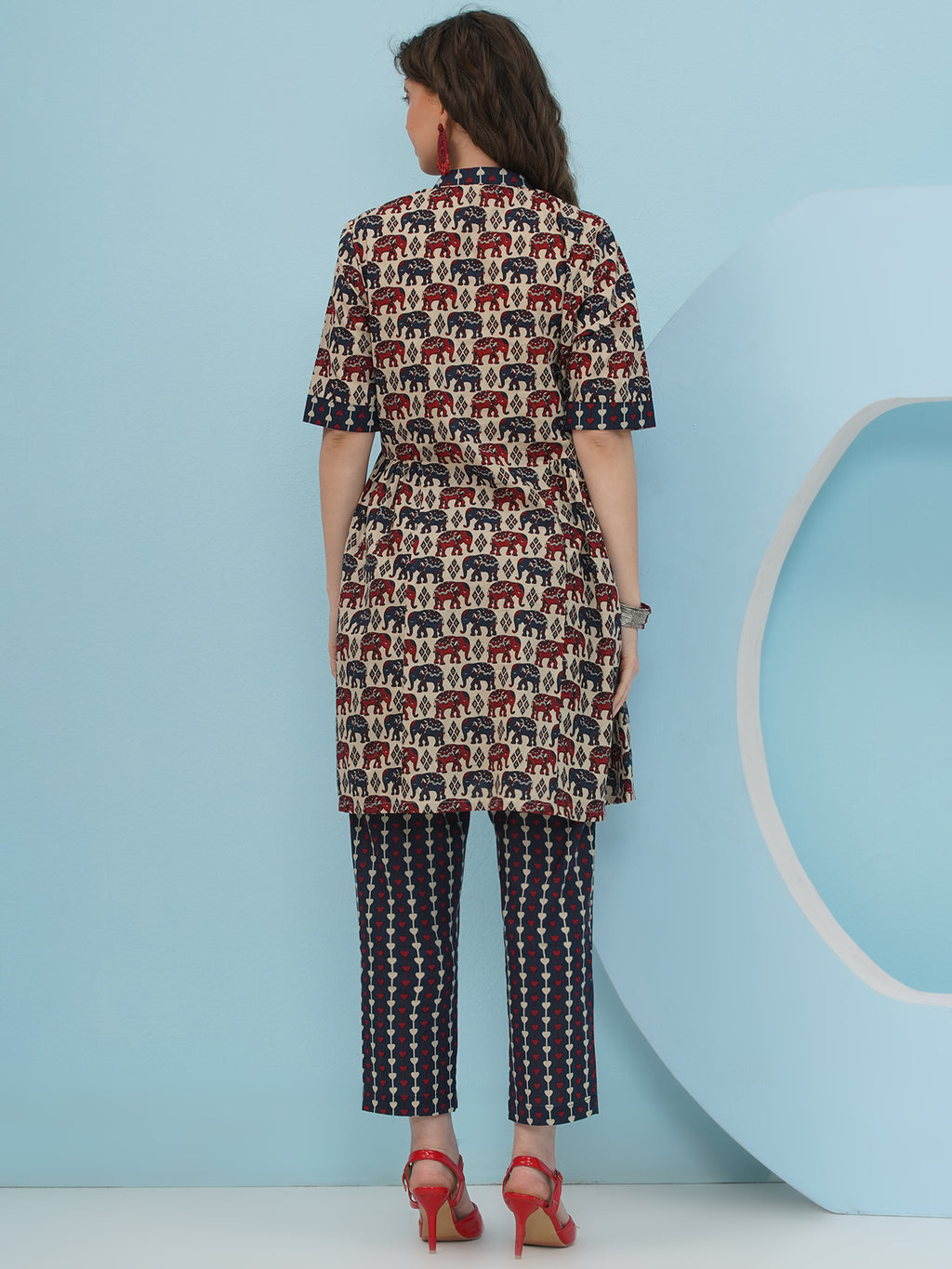 Embellishment Elephant Printed Co-Ord set