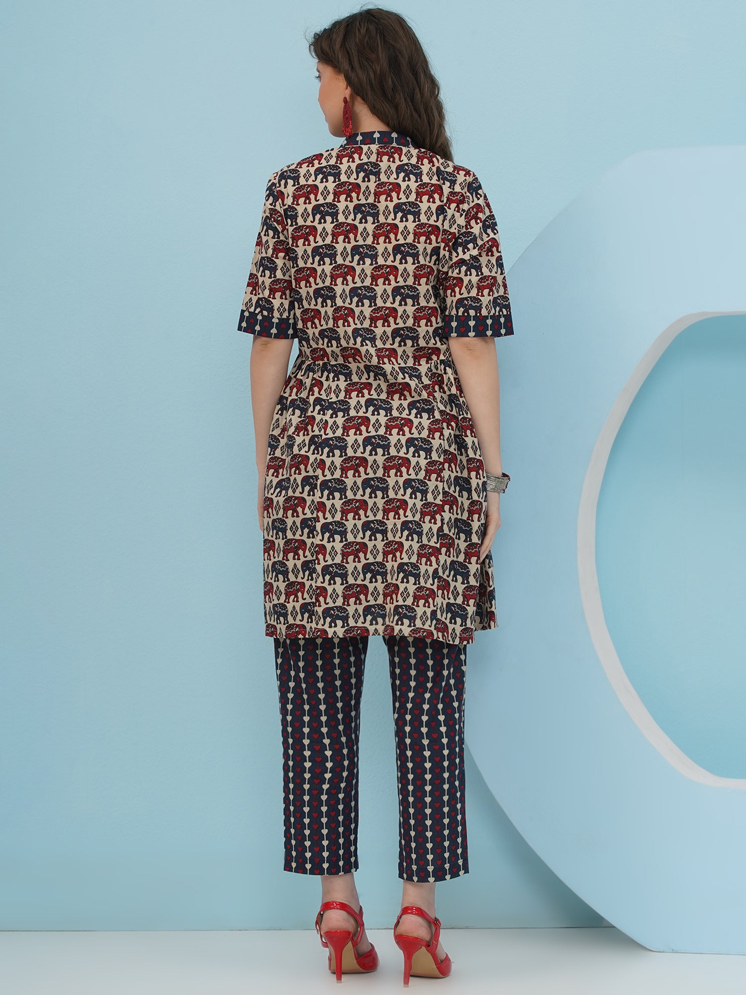 Embellishment Elephant Printed Co-Ord set