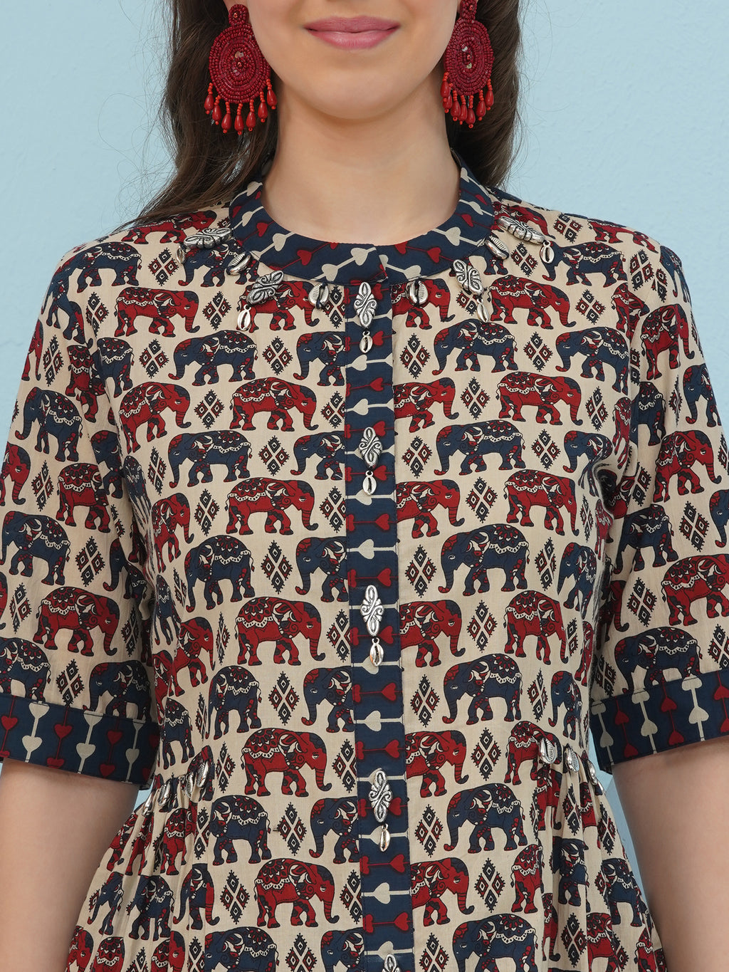 Embellishment Elephant Printed Co-Ord set