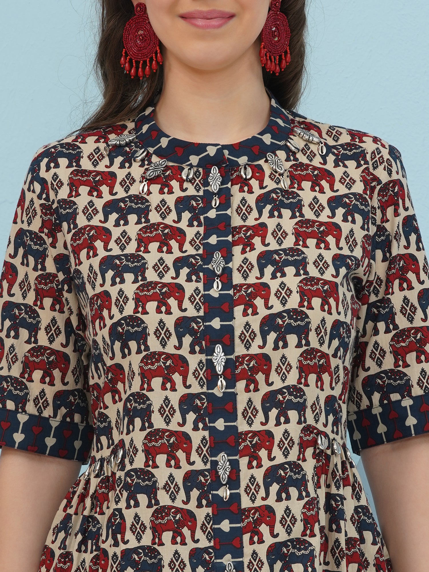 Embellishment Elephant Printed Co-Ord set