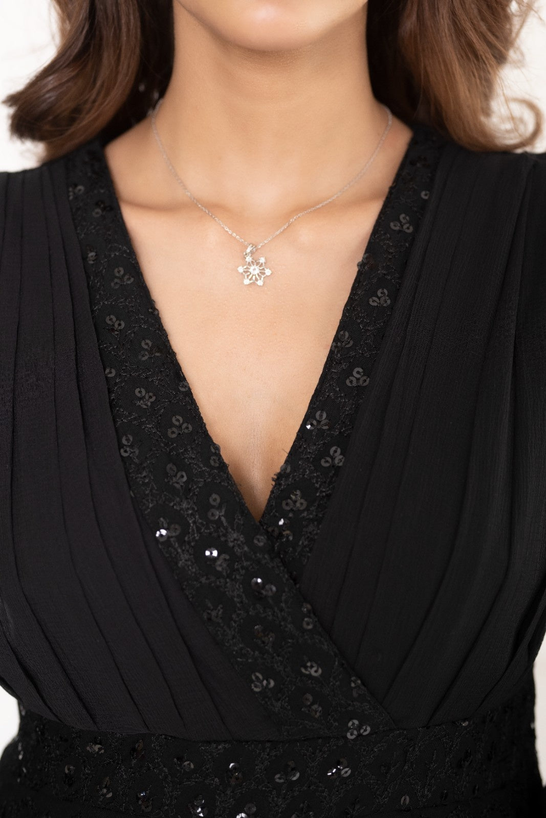 Black Rayon Chikankari Dress
